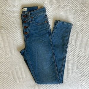 Madewell W25 10” High Rise Skinny Jeans